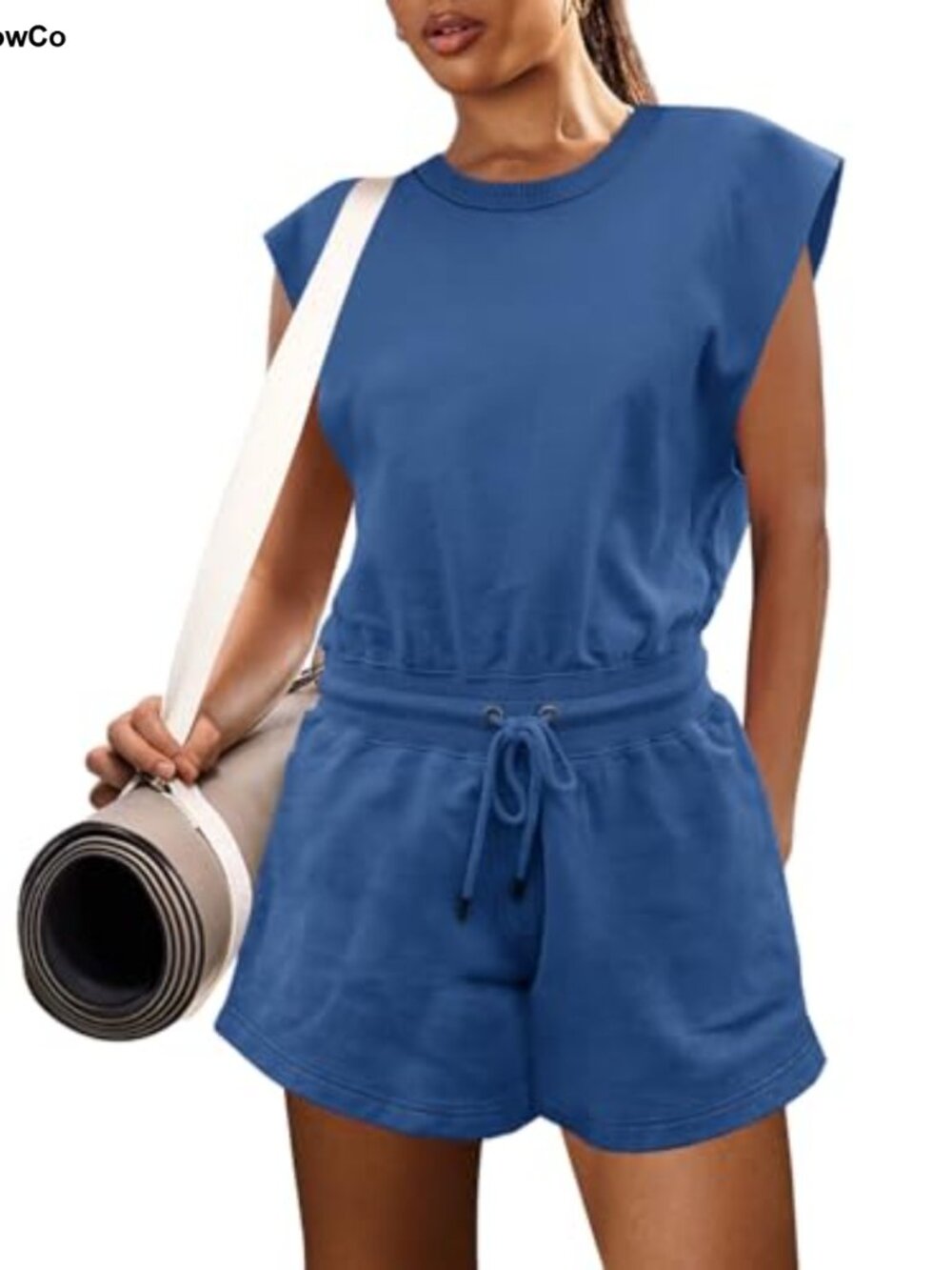 Sleeveless One Piece Jumpsuit Romper with Pockets for Women